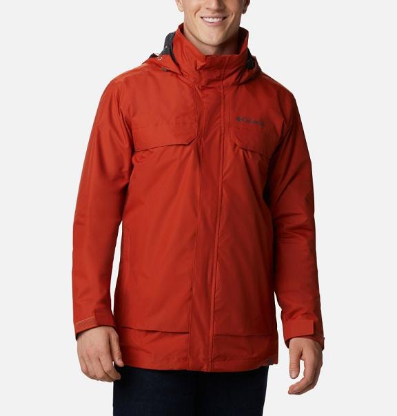 Columbia Trail Softshell Jacket Red For Men's NZ79630 New Zealand